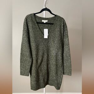 Treasure & Bond Forest Green Knit Sweater Dress Women’s Size Medium NWT
